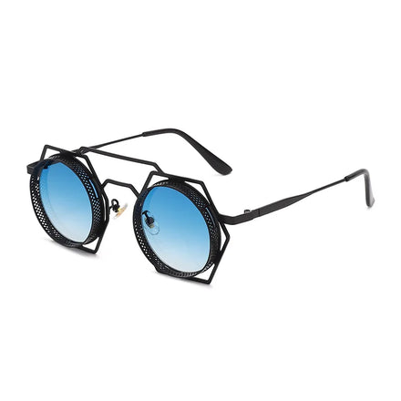 STORY NY2029 UV400 Punk Rock Hexagon Luxury Fashion Designer Sunglasses