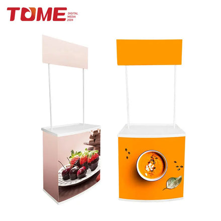 Cheap Abs Plastic Promotion Counter Table Exhibition Display Tables