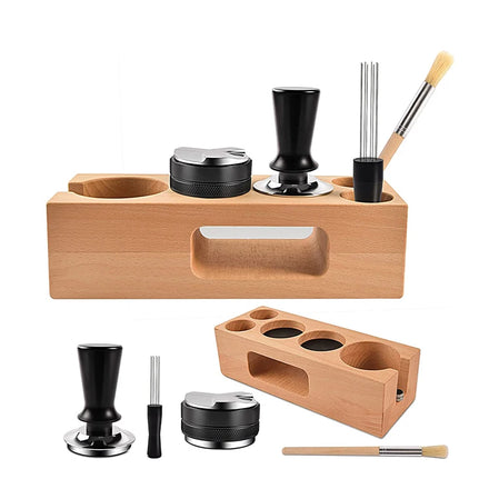 Coffee Powder Stirring Tool Wooden Holder Custom Wood Products Coffee Tamper