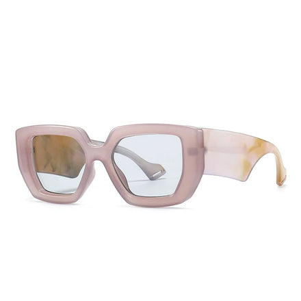 STORY CC86320 Modern Thick Frame Oversized Sun Glasses Wide Legs Big Frame Eyewear Vintage Square Frame Shades Glasses for Women