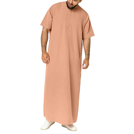 Hot Sale Muslim Dress Arab Man's Islamic Thobes Mens Dubai Islamic Clothing Best Selling Islamic Clothing Men Arabic Thobe