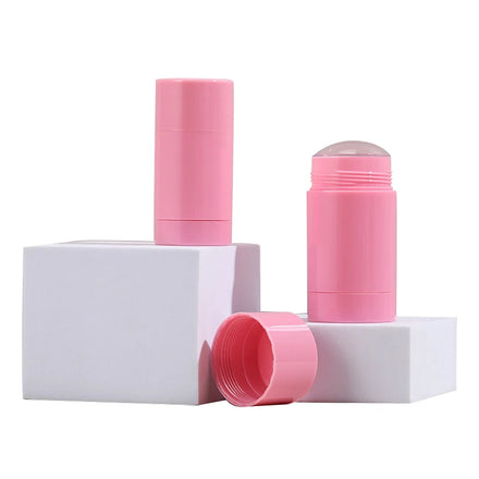 Refillable Balm Twist up Sunscreen Packing 15g 30g 50g 75g Pink Deodorant Stick Tube Plastic for Heel Balm
