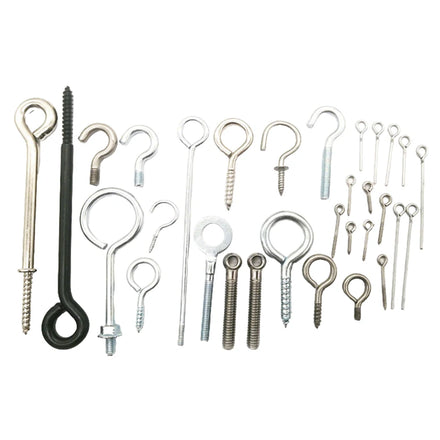 DongJi Hook Screws Eye Bolt Hook Screw Stainless Steel Solar Panel Screw Set up a Tent for Outdoor Camping