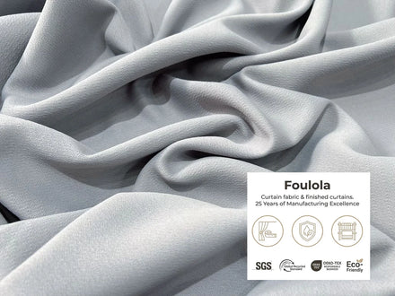 3.2m Factory Manufacture Supply Simple Style Linen Blackout Curtain Fabric Window Treatments