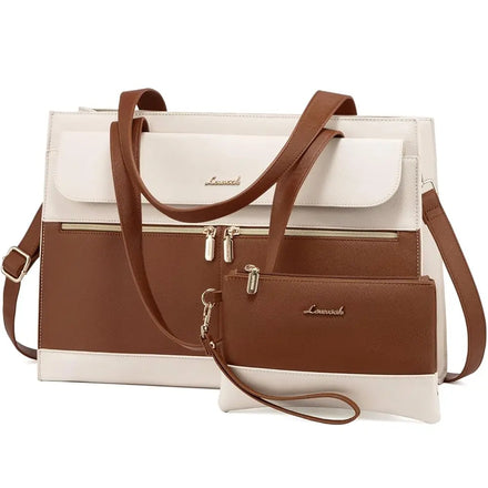 LOVEVOOK Wholesale 2pcs Casual Office Luxury Tote Bags Large 15.6in Tote Laptop Bags for Women Hand Bags Purses and Handbags