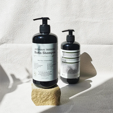 Best Private Label Hair Care Nourishing Natural Organic Caffeine Biotin Shampoo and Conditioner Set