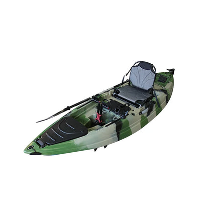 Flap Pedal Drive Single Seat Sit on Top Fishing Kayak Boat PE CE Kayak Pedal Deive System 10 Ft Canoe Kayak VK 2 Years 2.1 - 3m