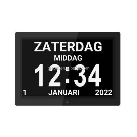 Wall Mount 12 Inch Dementia Clock for Seniors