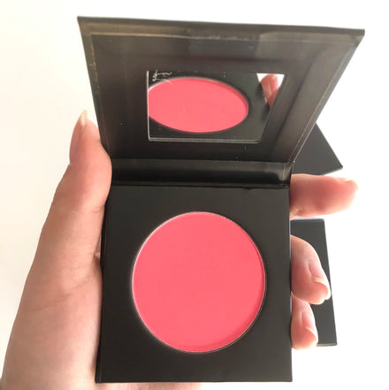 Cruelty Free Mineral Powder Blush Custom Logo Long-lasting Sweatproof Matte Finish 7 Colors Single Blusher with Mirror