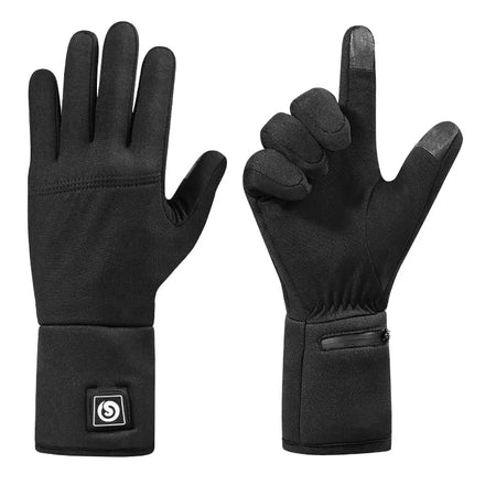Cold Weather Winter Ski Gloves Heating Liners Camping Touch Screen Rechargeable Lithium Battery Electric Gloves