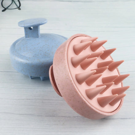 Best Wholesale Custom ABS+Silicone Shampoo Brush with Plastic Teeth Common Comb for Barber Scalp Massage Home Use Factory Price