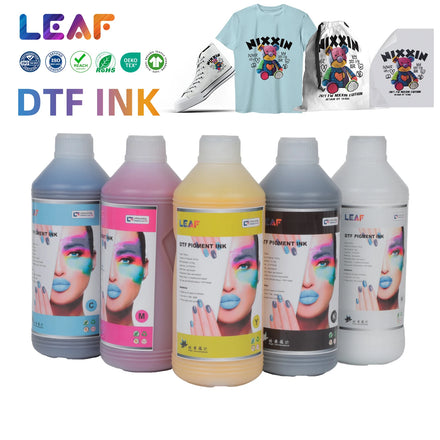 Leaf Premium Water Based 500ml 1000ml DTF Pigment Ink for XP600 I3200 4720 DTF Digital Printer