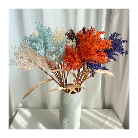 Decoration for Home 2 Head Pampas Grass Dekoration Artificial Feathers