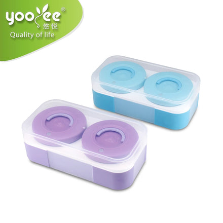 Bento Lunch Boxes for Adults Bowls BPA Free Leak-proof 2 Compartments Storage Boxes & Bins
