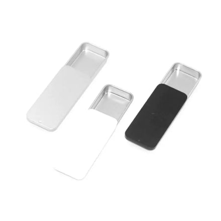 Metal 80x34x12mm Slide Top Small Tin Box Rectangular Empty Portable Tin Container for Candies Jewelry Crafts Lip Balm Cosmetic