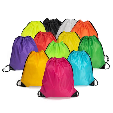 Custom Polyester Cinch Drawstring Backpack Bags Cinch Sack