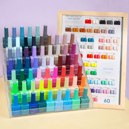 60 Colors Oem Odm Gel Nails Polish UV Gel Nail Polish Set UV Gel Kit