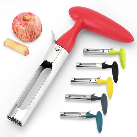 Color Box Package Fruit Vegetable Tools Stainless Steel Apple Corer Remover