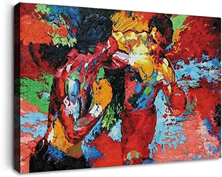 Boxing Sports Colorful Canvas Printed Wall Art Modern Design High-Definition Printing Movie Decor for Room