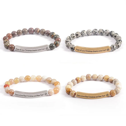 New Styles Wholesale Elastic Bracelets Made of Natural Stones Gemstone Bracelet Irregular