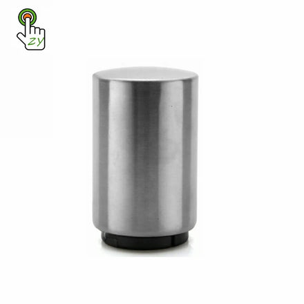 Hot Selling Custom Logo Push Automatic Metal Bottle Opener Promotional Aluminium Cylinder Beer Opener