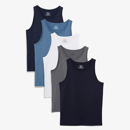 Oem Manufacturer Premium Cotton Mens Tank Top Fitness Men's Undershirts Plain Colour Plus Size Men's Tank Top