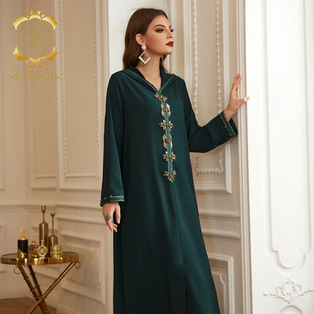 Zaynab Moroccan Kaftan Dress Women Marocain Femmes Robe Musulmane Caftan Jalabiya for Women Dress