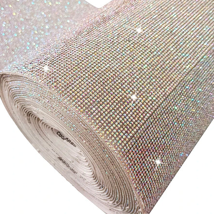 Crystal Rhinestone Diamond Ribbon 10yards Rolls Rhinestone Sheet Self Adhesive Crystal