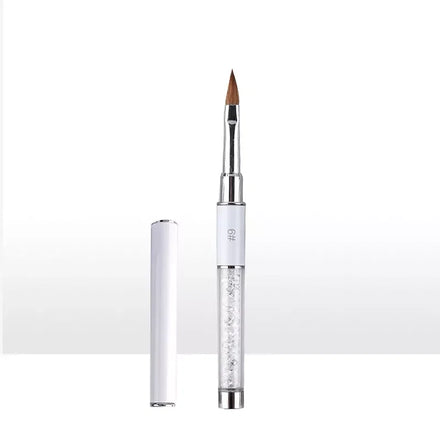 Nail Suppliers Kolinsky Acrylic Nail Brush White 3d Nail Brush Kolinsky