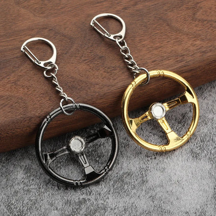 4S Shope Cheap Vintage Racing Performance Promotional Man Gifts Collection Creative Car Keychain Steering Wheel Metal Keychain