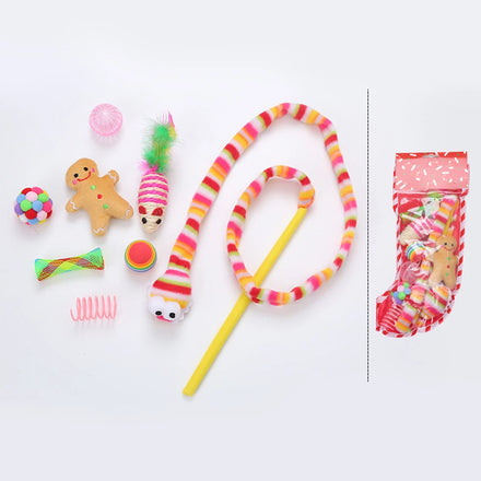 Christmas Items Natural Plush Durable Dog Cat Chew Toys Toothbrush Indestructible Dental Care Pet Chewing Toy