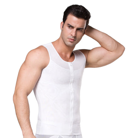 Men's Tummy Control Shapeweare All Round Abdomen Waistcoat Compression Vest for Body Shaping