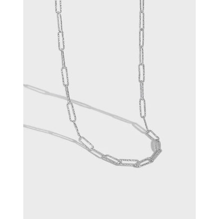 925 Sterling Silver Paperclip Cuban Chain Necklace Cool 18K Gold Men Necklace Fine Jewelry Chain Necklaces for Women Wholesale