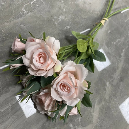 15 Heads of Hand-held Roses Decoration Mariage Artificial Flowers Decorative
