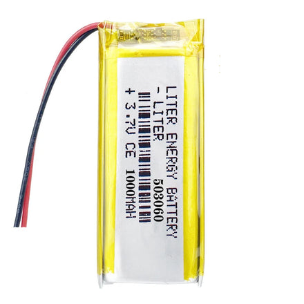 Custom Battery Li-polymer Battery 503060 Lipo 3.7V 1000mAh Lithium Polymer Battery