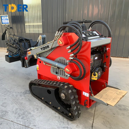TDER 260 300 kg Skidsteer Bagger Wheel Tracked Crawler Small Front End Loader Attachment Mini Skid Steer Loader