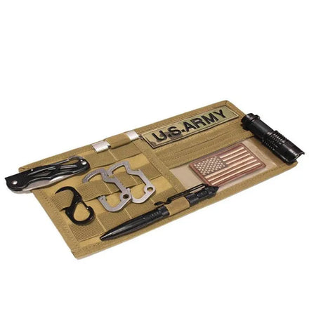 Lightweight One-layer Tactical Car Organizer Molle Vehicle Visor Panel EDC Tool Pouch CD Storage Bag Sun Visor Tool Bag
