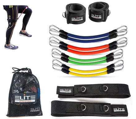 Booty Ankle Resistance Bands with Cuffs Legs & Ankle Strap Kickbacks for Hip Glute Workout Training Exercises