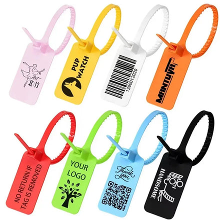 300mm Security Plastic Seal Zip Tie Plastic Seal Tag with Custom Logo