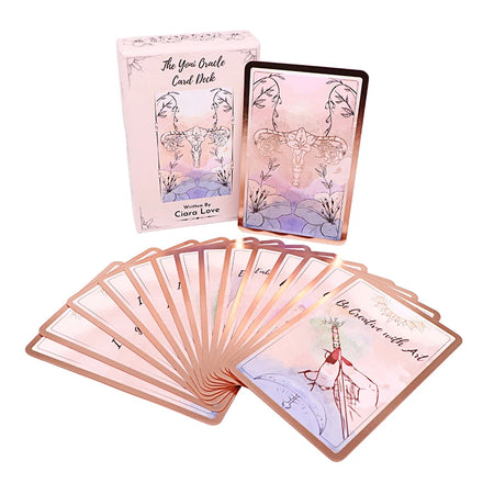 Custom Oracle Card Printing Shower Affirmation Cards Oracle Tarot Cards Deck
