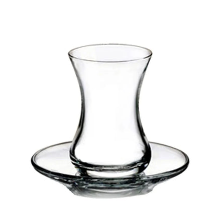 New Design Fashion clear Glass Tea Cup Thin Waist Cup