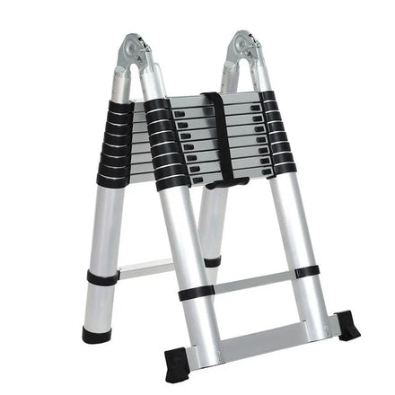 Modern Combination Ladders Extension Aluminium Step Ladder 3.8 Meter Folding Telescopic Hinges 150KG Capacity 1.3MM Thickness