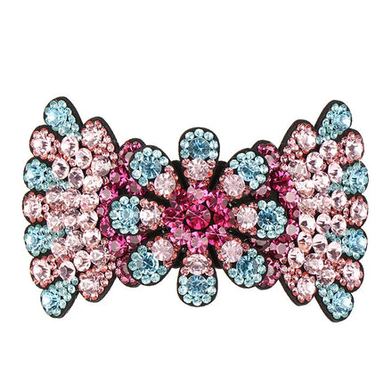 HX-205 Hot Sale Colorful Rhinestone Hair Barrette Luxury Diamond Hair Claw Clip Fashion Women Hair Clip