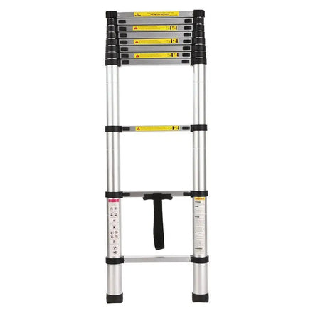 Portable Folding Telescopic Ladder Compact Retractable Aluminum 10 Steps 320cm Extension Height Easy Storage RV Roof Cleaning