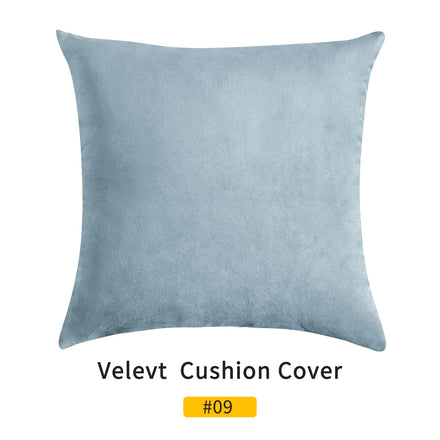 Velvet Fabric Pillow Case Cushion Covers Solid Color Case Decorate Sofa Home Party Soft Plush Square Pillow Case