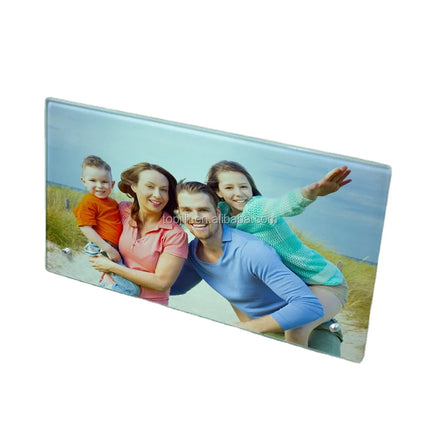 Topjlh 18*23cm Sublimation Blank Glass Photo Frame 0.5cm Thick for Custom Picture Decoration Wholesale Bulk DIY Picture in Stock