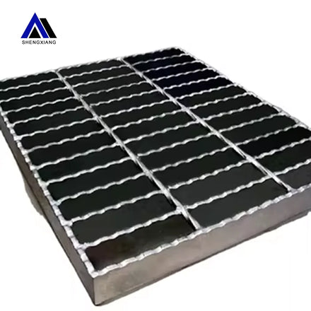 Hot Dipped Galvanized Steel Grating Steel Grating Floor Galvanized Flat Bar or Serrated Steel Grating Stair Tread Trench Cover