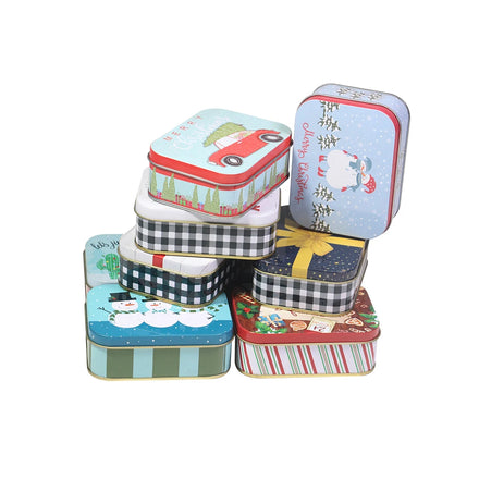 Manufacturer Tinplate Rectangular Cookie Wedding Card & Chocolate Tin Box Elaborate Large Customized Color
