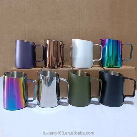Coffee Milk Frothing Pitcher-stainless Steel Silver 450ml/600ml Espresso Steaming Pitcher for Barista
