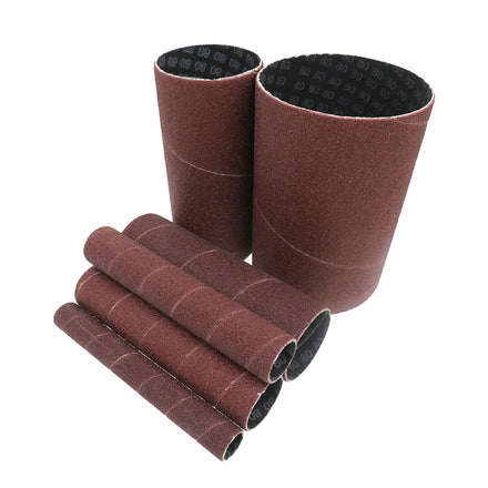 6 Pieces Aluminum Oxide 80 Grit Sanding Rolls Mini Drum Sander Sleeves Sanding Drum Sandpaper Roll Set for Rotary Tool